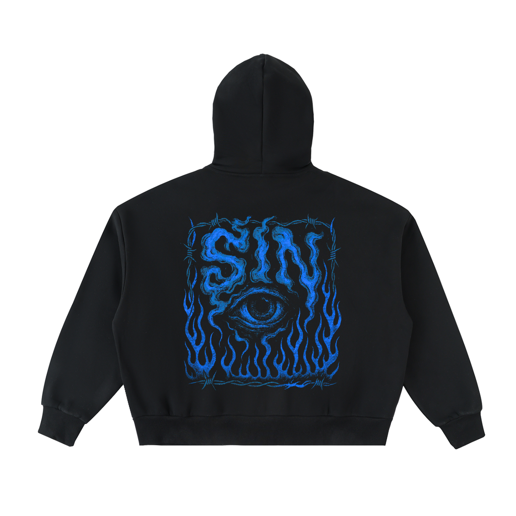 SIN Rom Fleeced Full-Zip Hoodie
