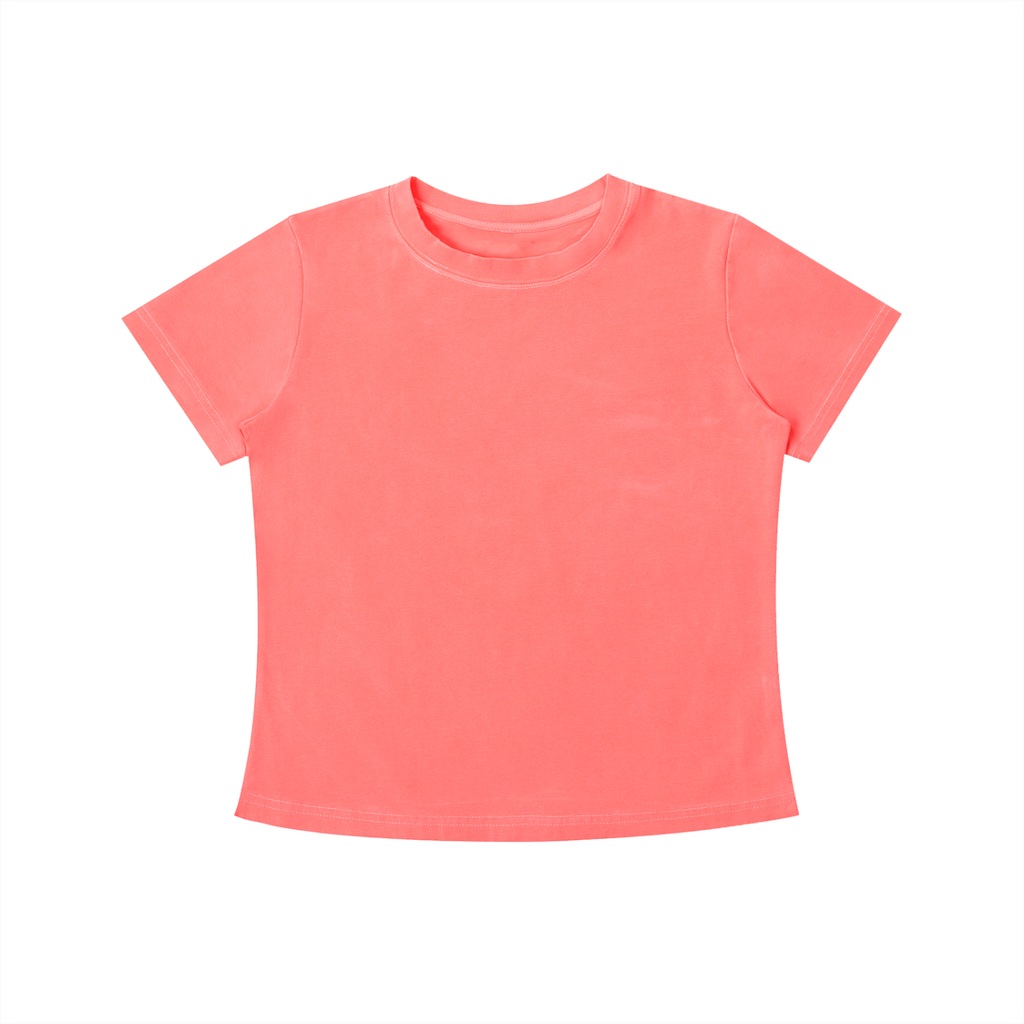 SIN Womens Vintage Wash Slim Fit T-shirt