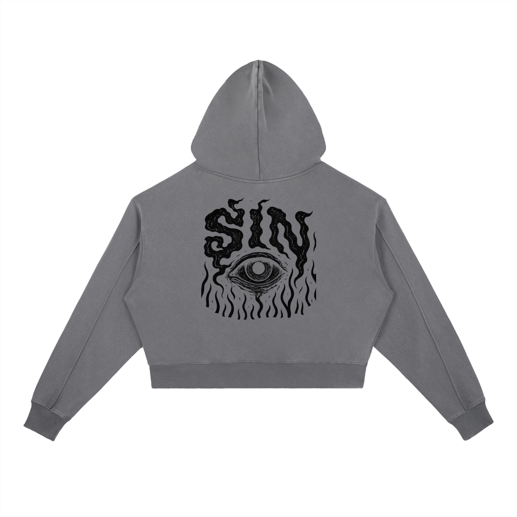 WOMENS SIN Vintage Washed Heavyweight Hoodie