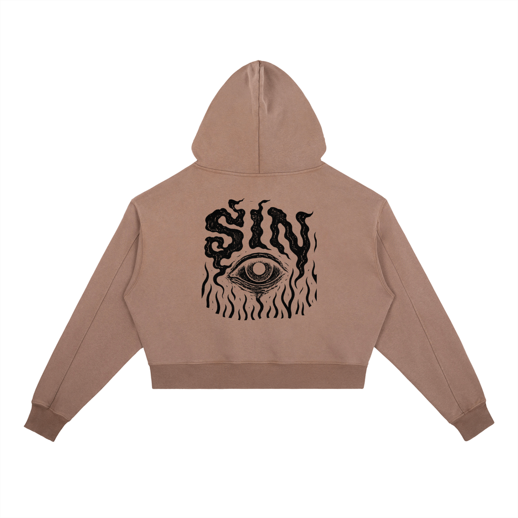 WOMENS SIN Vintage Washed Heavyweight Hoodie